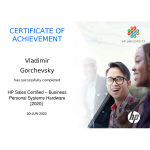 HP Sales Certified